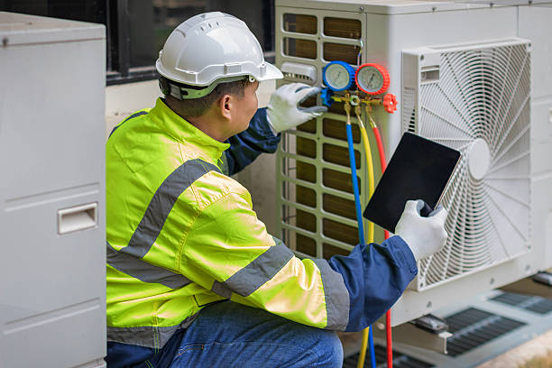Professional Air Conditioning Repair technician working in Fayette, NY